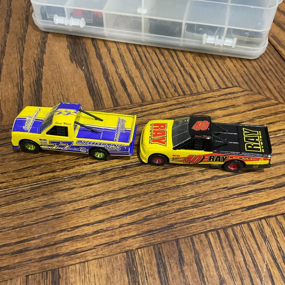 Set of 12 Die-Cast Toy Cars in 2 sided Storage Case